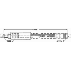 FBH6868 FIRST LINE Тормозной шланг