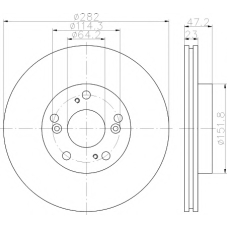 MDC1766 MINTEX Тормозной диск