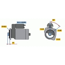 0 001 420 024 BOSCH Стартер