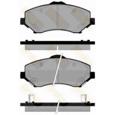 PA1837 BRAKE ENGINEERING Комплект тормозных колодок, дисковый тормоз