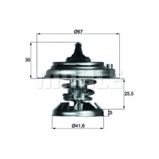 TX 29 85D MAHLE Термостат, охлаждающая жидкость