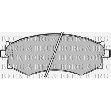 BBP1173 BORG & BECK Комплект тормозных колодок, дисковый тормоз