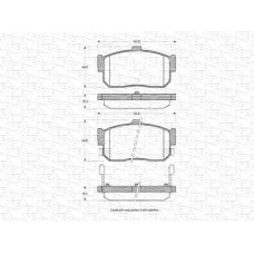 363702160786 MAGNETI MARELLI Комплект тормозных колодок, дисковый тормоз