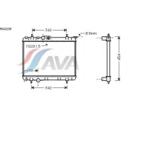 PEA2205 AVA Радиатор, охлаждение двигателя