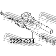 0222-C24 FEBEST Осевой шарнир, рулевая тяга