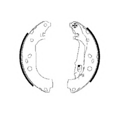 8DB 355 002-781 HELLA Комплект тормозных колодок