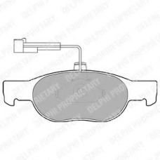 LP1585 DELPHI Комплект тормозных колодок, дисковый тормоз