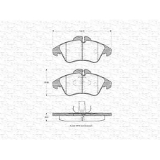 363702160394 MAGNETI MARELLI Комплект тормозных колодок, дисковый тормоз