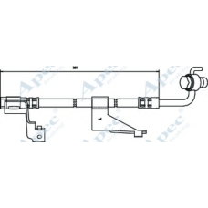 HOS3089 APEC Тормозной шланг