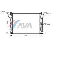 MSA2301 AVA Радиатор, охлаждение двигателя