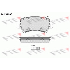 BL2049A3 FTE Комплект тормозных колодок, дисковый тормоз