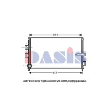 102025N AKS DASIS Конденсатор, кондиционер