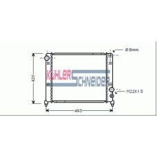 1002001 KUHLER SCHNEIDER Радиатор, охлаждение двигател