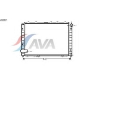 LC2057 AVA Радиатор, охлаждение двигателя