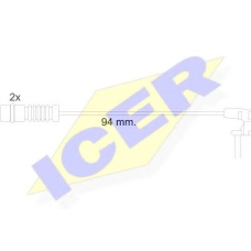 610056 E C ICER Сигнализатор, износ тормозных колодок