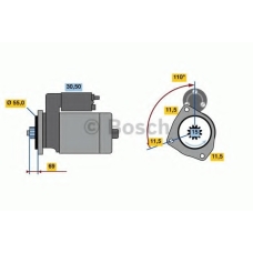 0 986 023 670 BOSCH Стартер