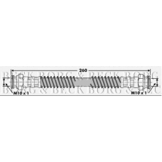 BBH6644 BORG & BECK Тормозной шланг