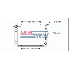 3301701 KUHLER SCHNEIDER Радиатор, охлаждение двигател