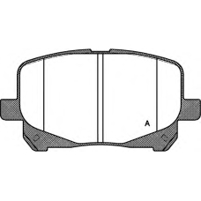 BPA0621.10 OPEN PARTS Комплект тормозных колодок, дисковый тормоз