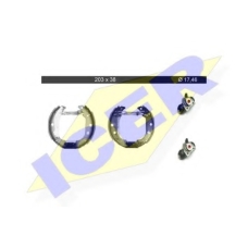 79KT0050 C ICER Комплект тормозных колодок