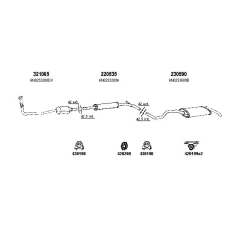 930395S TESH Exhaust system