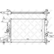10-26030-SX STELLOX Радиатор, охлаждение двигателя