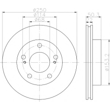 8DD 355 110-821 HELLA PAGID Тормозной диск