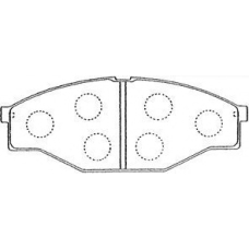 A1N063 AISIN Комплект тормозных колодок, дисковый тормоз
