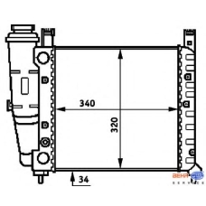 8MK 376 716-711 HELLA Радиатор, охлаждение двигателя