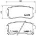 P 30 025 BREMBO Комплект тормозных колодок, дисковый тормоз
