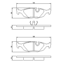 0 986 460 996 BOSCH Комплект тормозных колодок, дисковый тормоз