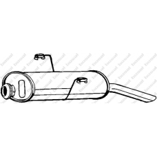 190-327 BOSAL Глушитель выхлопных газов конечный