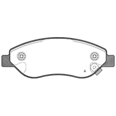 BPA1276.01 OPEN PARTS Комплект тормозных колодок, дисковый тормоз