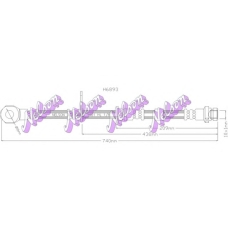 H6893 Brovex-Nelson Тормозной шланг