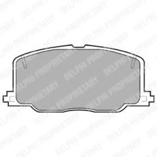 LP613 DELPHI Комплект тормозных колодок, дисковый тормоз