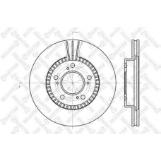 6020-2622V-SX STELLOX Тормозной диск