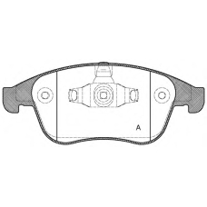 BPA1389.00 OPEN PARTS Комплект тормозных колодок, дисковый тормоз