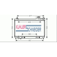 1601161 KUHLER SCHNEIDER Радиатор, охлаждение двигател