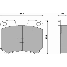 435781 ROULUNDS Disc-brake pad, front