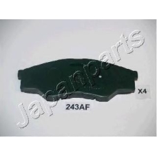 PA-243AF JAPANPARTS Комплект тормозных колодок, дисковый тормоз