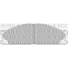 BBP1486 BORG & BECK Комплект тормозных колодок, дисковый тормоз