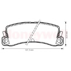 572182B BENDIX Комплект тормозных колодок, дисковый тормоз