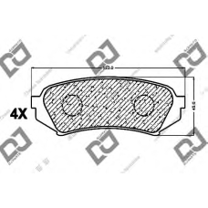 BP1006 DJ PARTS Комплект тормозных колодок, дисковый тормоз
