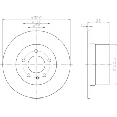 8DD 355 103-791 HELLA PAGID Тормозной диск