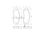 0 986 424 733 BOSCH Комплект тормозных колодок, дисковый тормоз