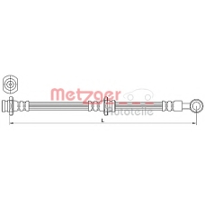 4110639 METZGER Тормозной шланг
