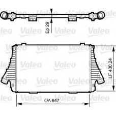 818721 VALEO Интеркулер