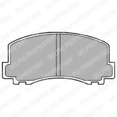 LP452 DELPHI Комплект тормозных колодок, дисковый тормоз