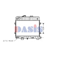 050540N AKS DASIS Радиатор, охлаждение двигателя