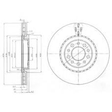 BG3993 DELPHI Тормозной диск